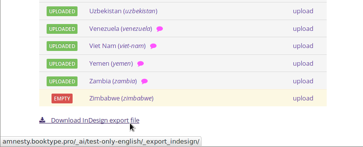 Export to InDesign XML