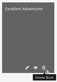 Delete book tooltip