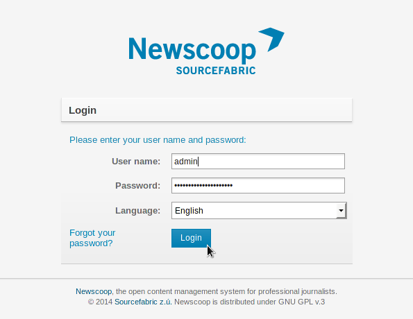  chapter Getting Started Newscoop 4 3 For Journalists And Editors