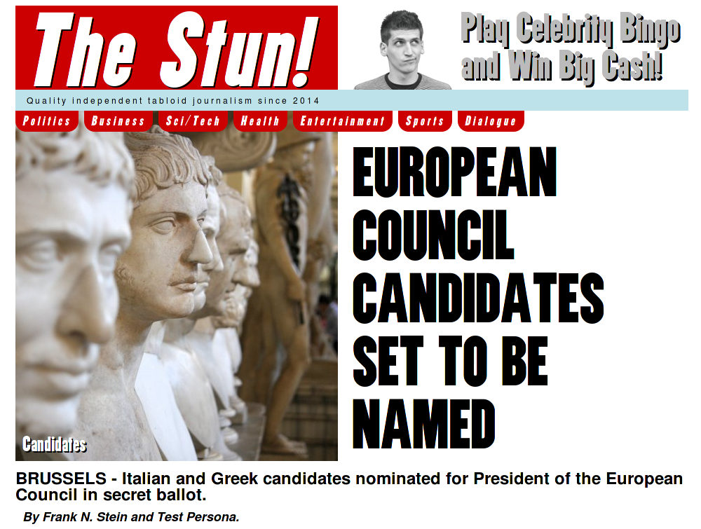 The Stun front page